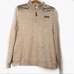 Vineyard Vines Popover Sequined Sweatshirt